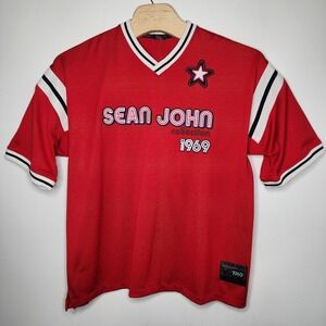 Sean John‎ Collection Jersey XXL Red 69 Victory Series Vintage Y2K Hip Hop READ